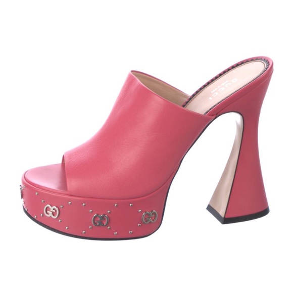 Gucci Leather Mules - Picture 1 of 5